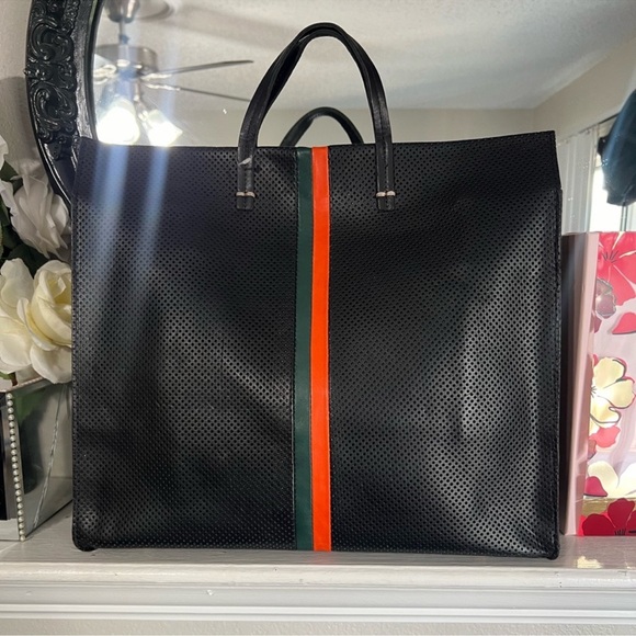 Clare V. Leather Tote Bag